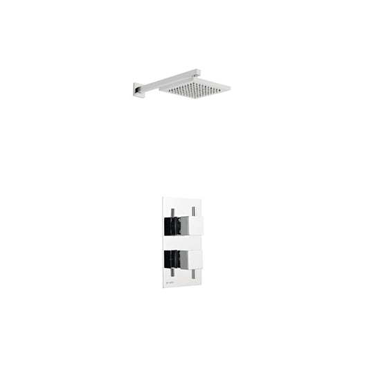 Pure Option 2 Thermostatic Concealed Shower with Fixed Overhead Drencher