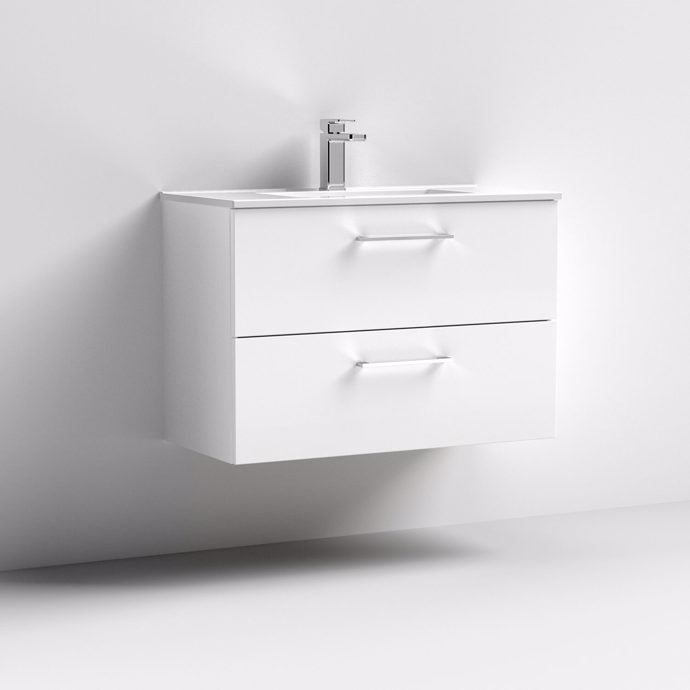 Arno 600/800mm 2 Drawer Wall Hung Basin Cabinet