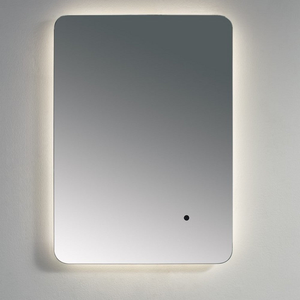 Calcot Rounded Edges Mirror Infa-Red Motion Control Anti-Fog Demister 3 Tone Ambient Lighting