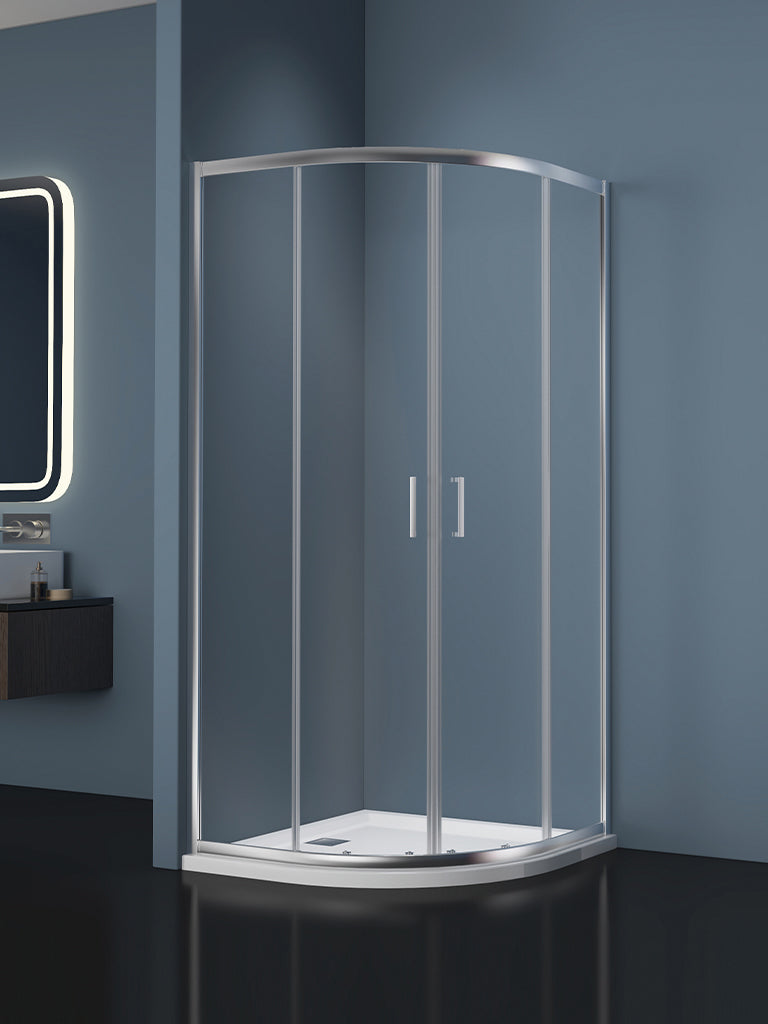Giavani Intro 6mm Double Door Quadrant Enclosures Chrome