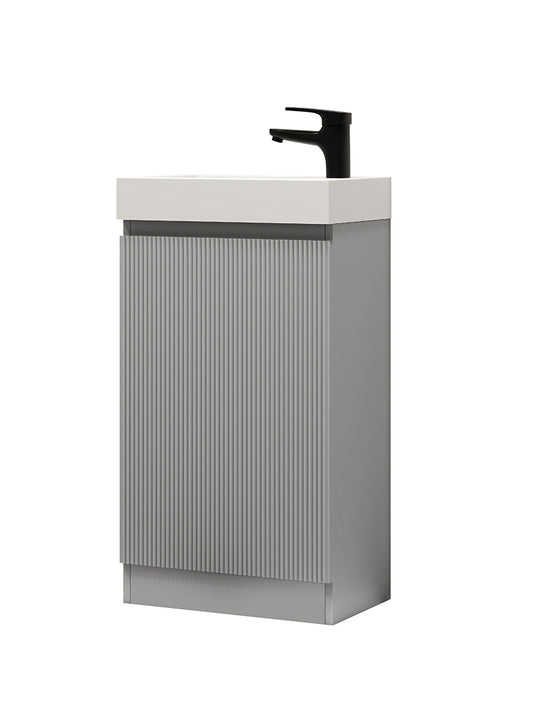 Giavani Como Floor Standing 450mm Cloakroom vanity Unit & Basin Matt Grey