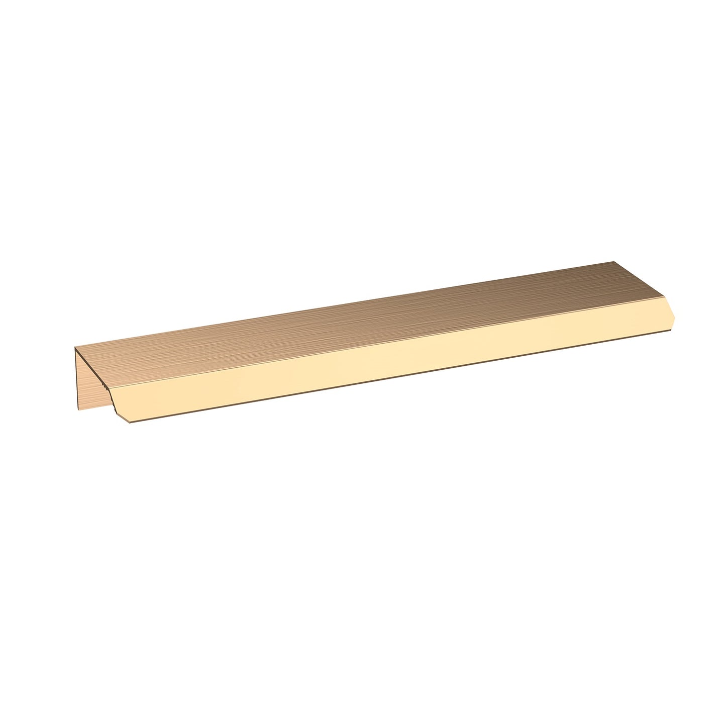 Finger Pull Handle Brushed Brass H324