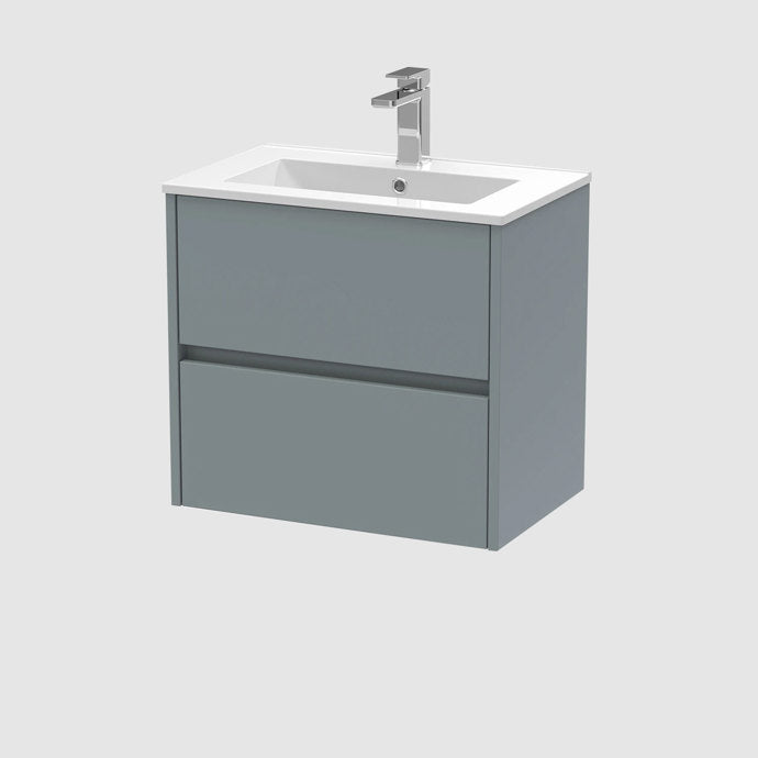 Havana 500/600/800mm 2 Drawer Wall Hung Basin Cabinet