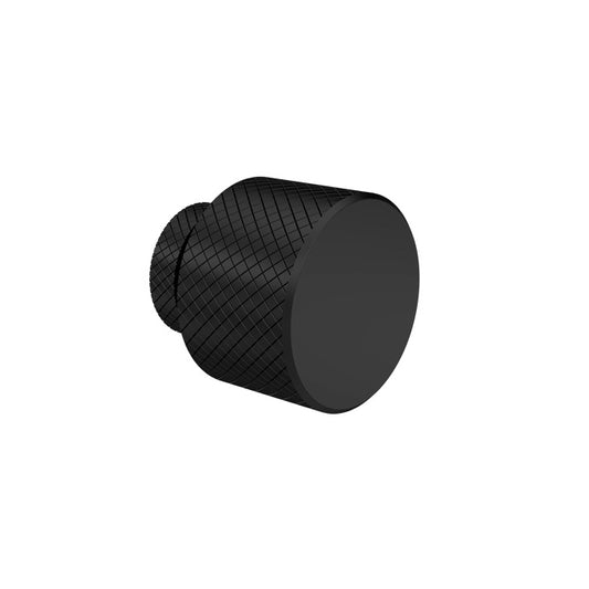 Knurled Knob Black H214