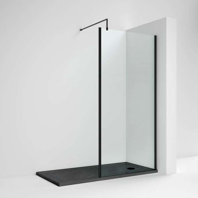 Nuie Black Outer Frame Wetroom Screens