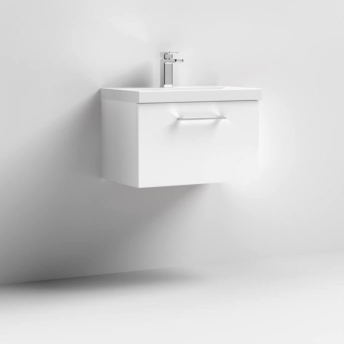 Arno 600/800mm 1 Drawer Wall Hung Basin Cabinet