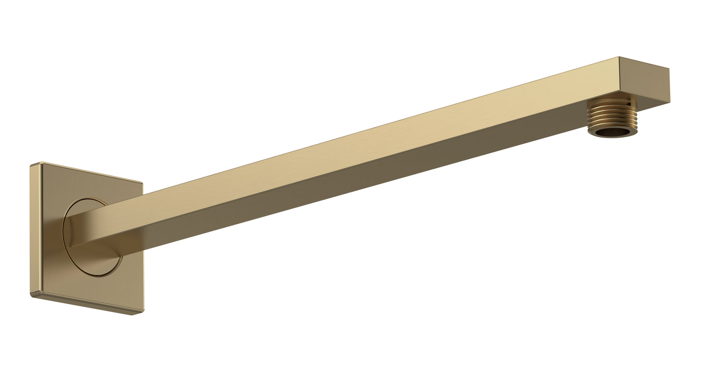 Windon Brushed Brass Square Showers