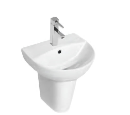 K Vit Kameo Basin 450mm, 500mm, 550mm 1th Basin & Semi Pedestal