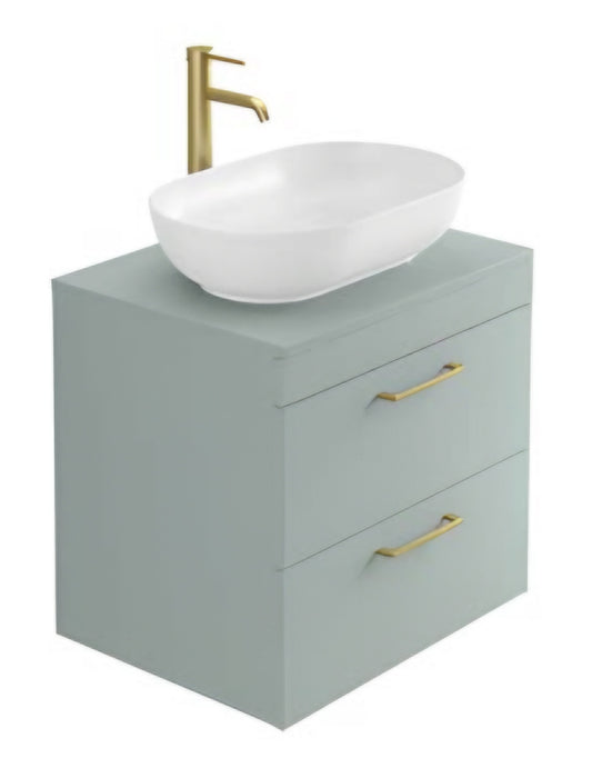 Alan T. Carr Darcy Wall Hung 2 Drawer Unit W Standard Countertop