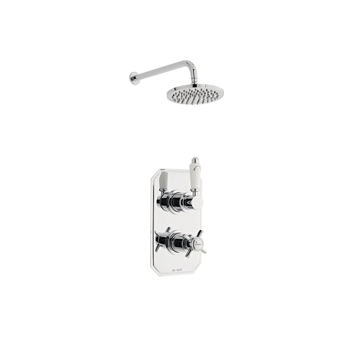 Klassique Option 2 Thermostatic Concealed Shower with Fixed Overhead Drencher