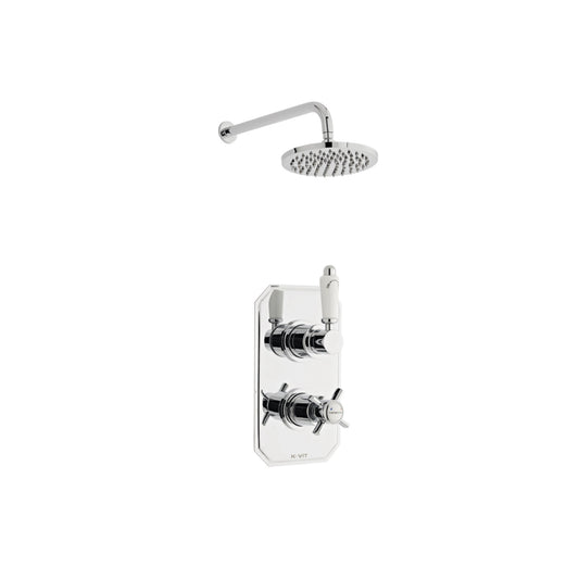 Klassique Option 2 Thermostatic Concealed Shower with Fixed Overhead Drencher