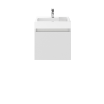 Merit Slimline 500mm Wall Hung Vanity and Basin