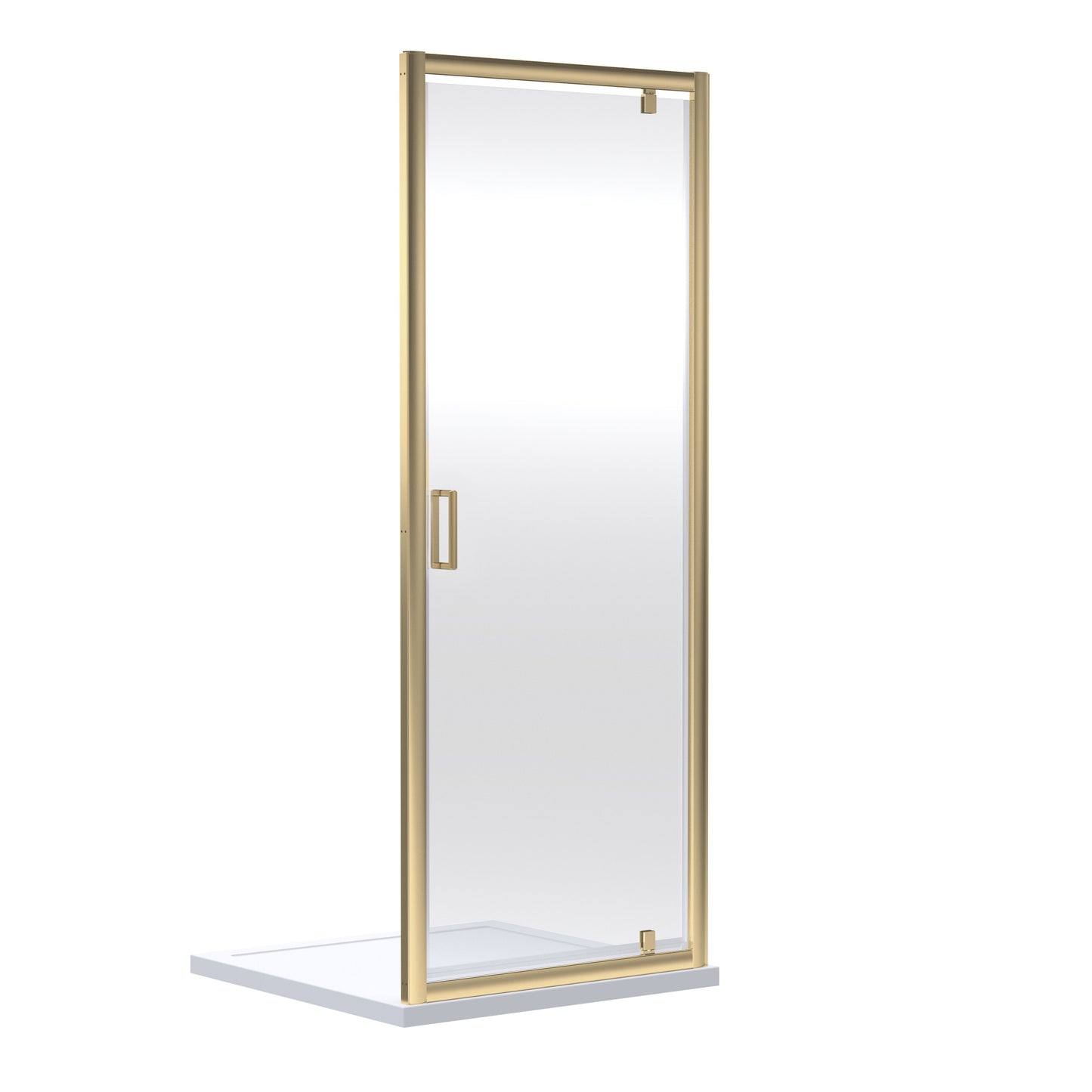 Nuie Choices Ensky 6mm Pivot Door Brushed Brass