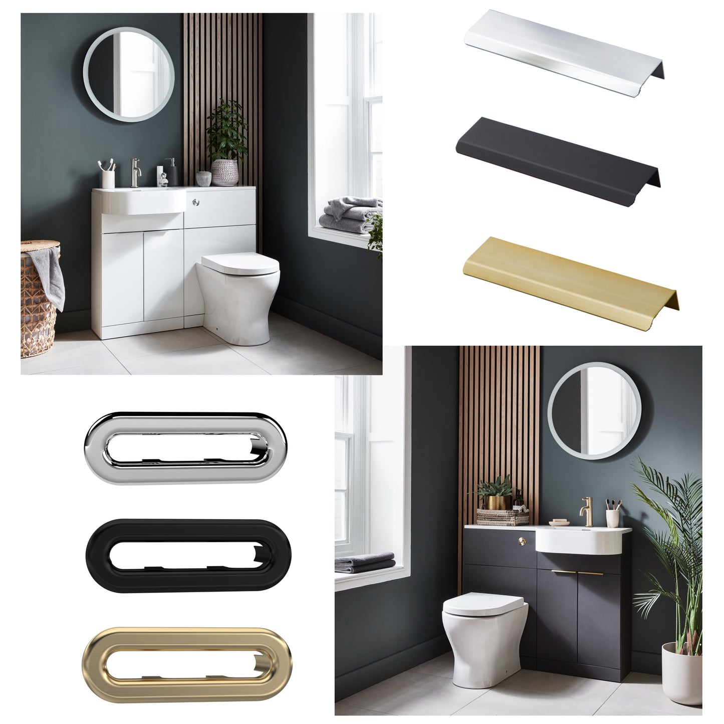 Fusion Furniture Pack 1000mm - includes cistern, handles and overflow