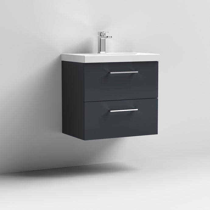 Arno 600/800mm 2 Drawer Wall Hung Basin Cabinet