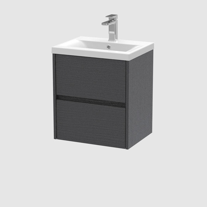 Havana 500/600/800mm 2 Drawer Wall Hung Basin Cabinet