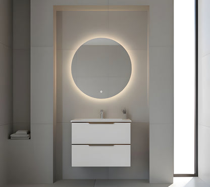 Alan T. Carr Aspen White Wall Hung Tall Unit