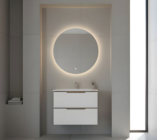 Alan T. Carr 600mm Aspen White Wall Hung 2 Drawer Unit & Basin