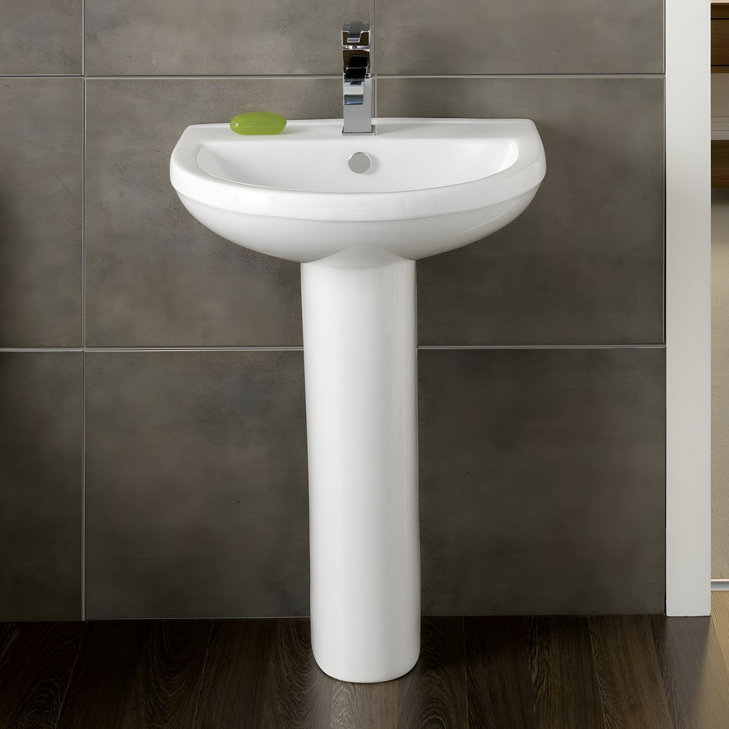 K Vit Bijoux 550mm 1th Basin & Pedestal