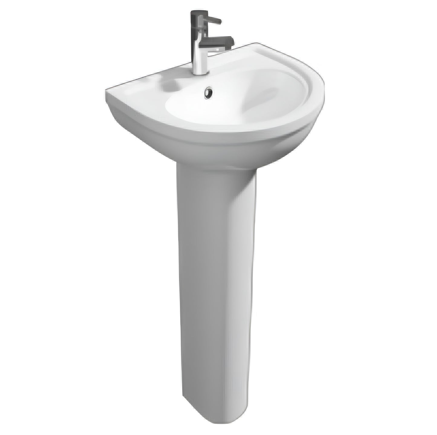K Vit Bijoux 550mm 1th Basin & Pedestal