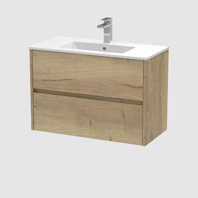 Havana 500/600/800mm 2 Drawer Wall Hung Basin Cabinet