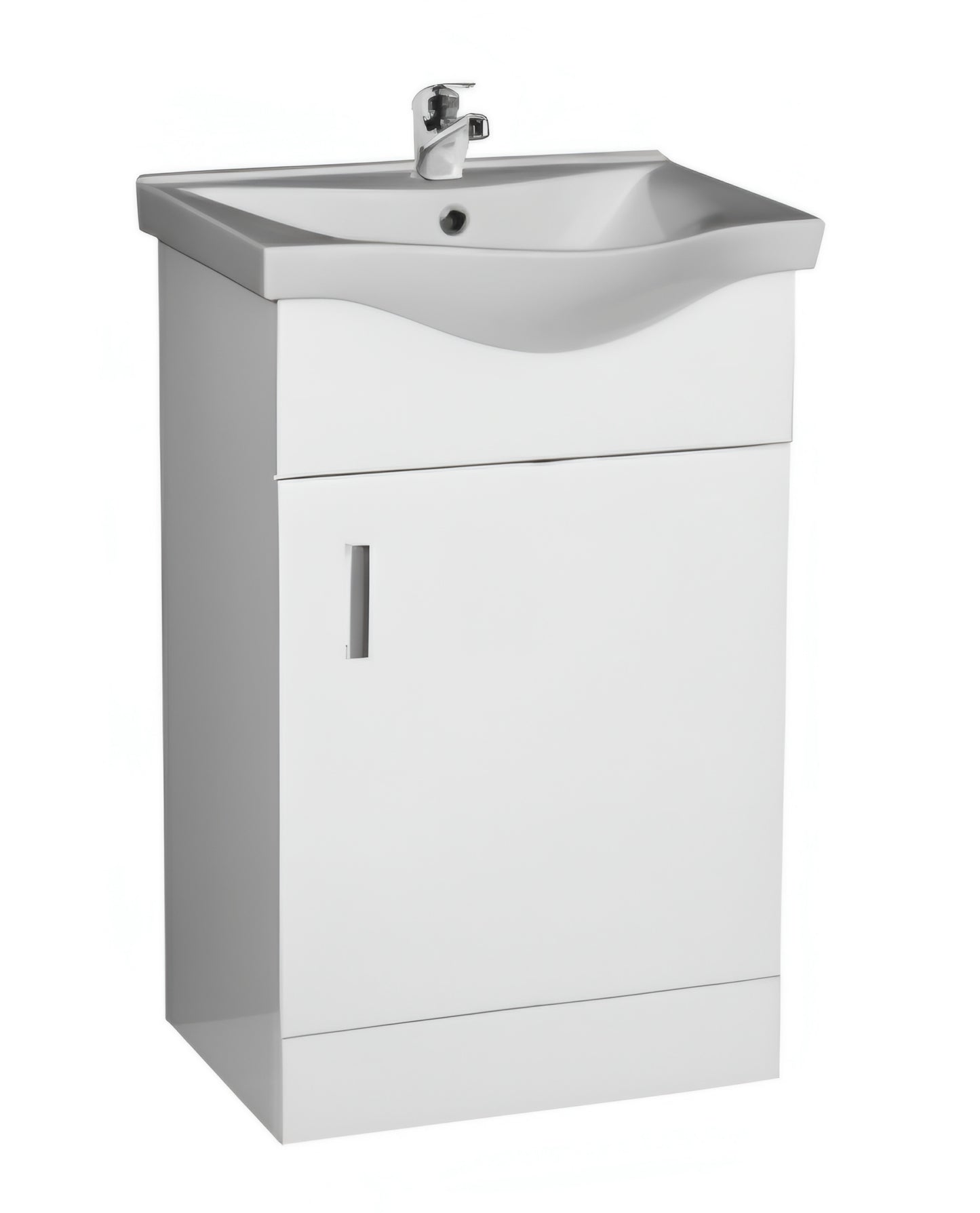 Alan T. Carr Broadway Floor Standing 1/2 Door Unit & Basin White