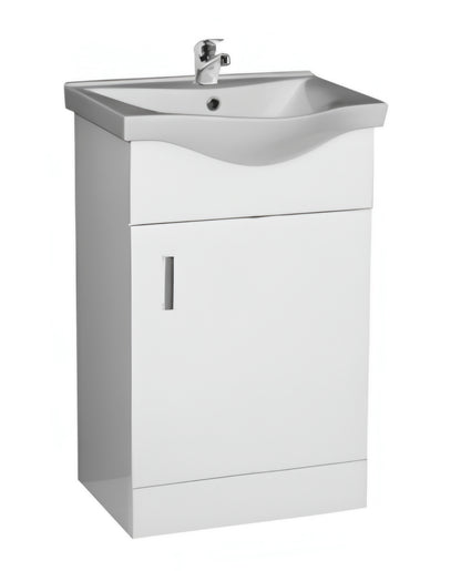 Alan T. Carr Broadway Floor Standing 1/2 Door Unit & Basin White