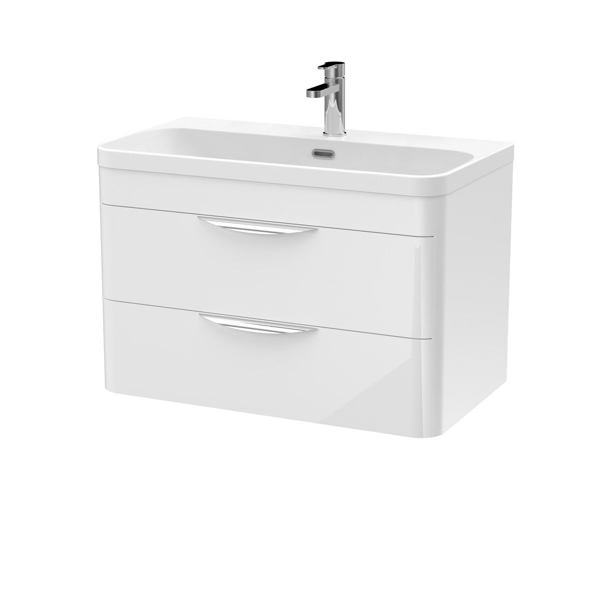 Nuie Parade Wall Hung 2 Drawer Unit 600/800mm. Various Colors