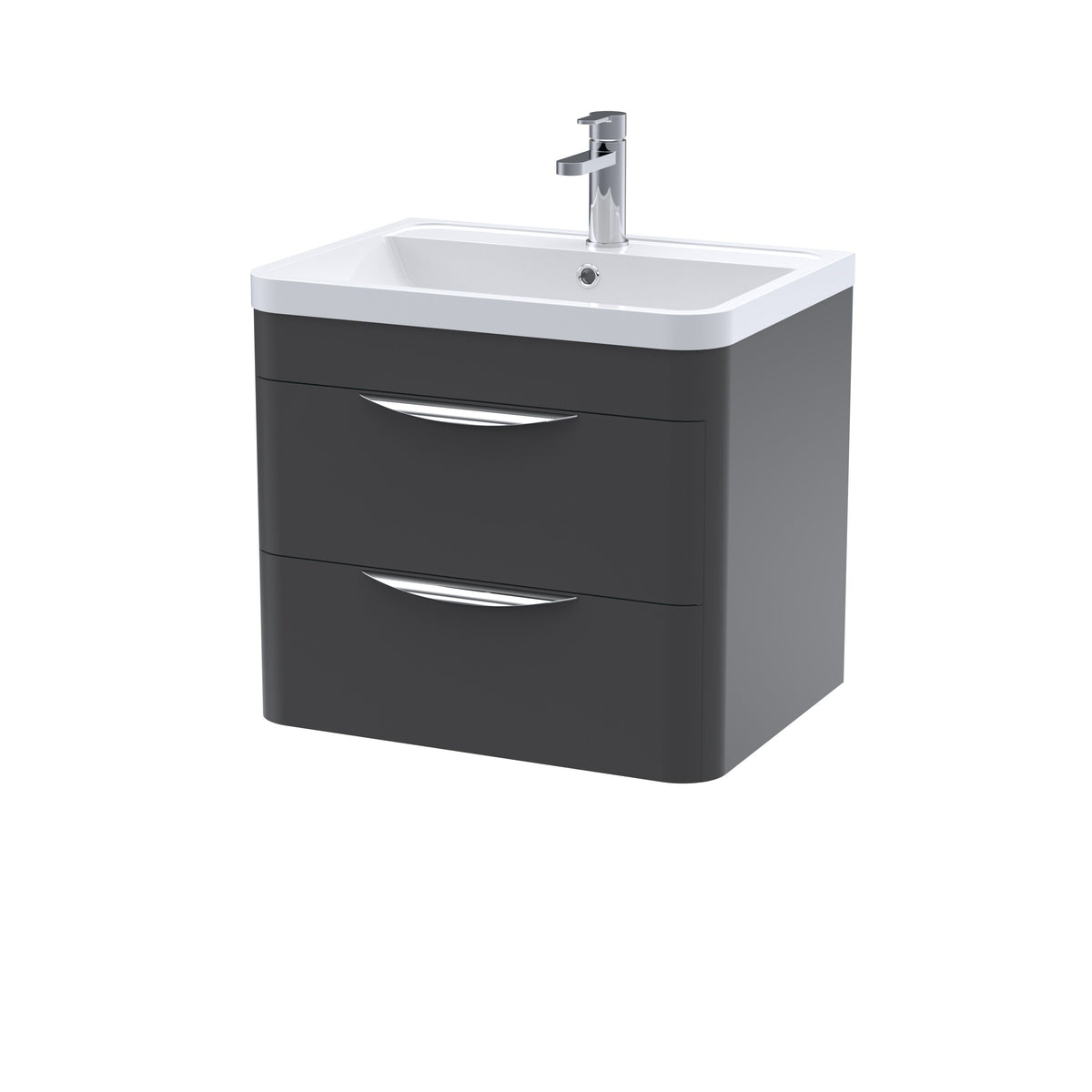 Nuie Parade Wall Hung 2 Drawer Unit 600/800mm. Various Colors