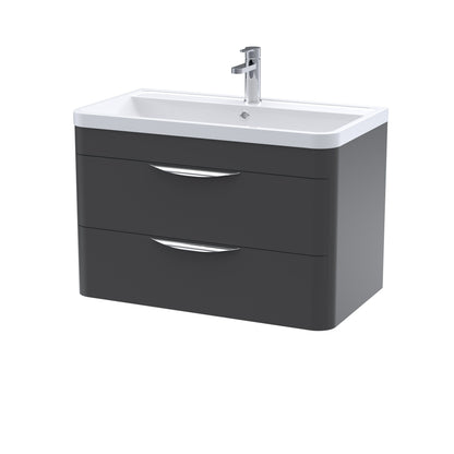 Nuie Parade Wall Hung 2 Drawer Unit 600/800mm. Various Colors