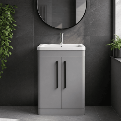 Nuie Parade Floor Standing 2 Door Unit 600mm. Various Colors