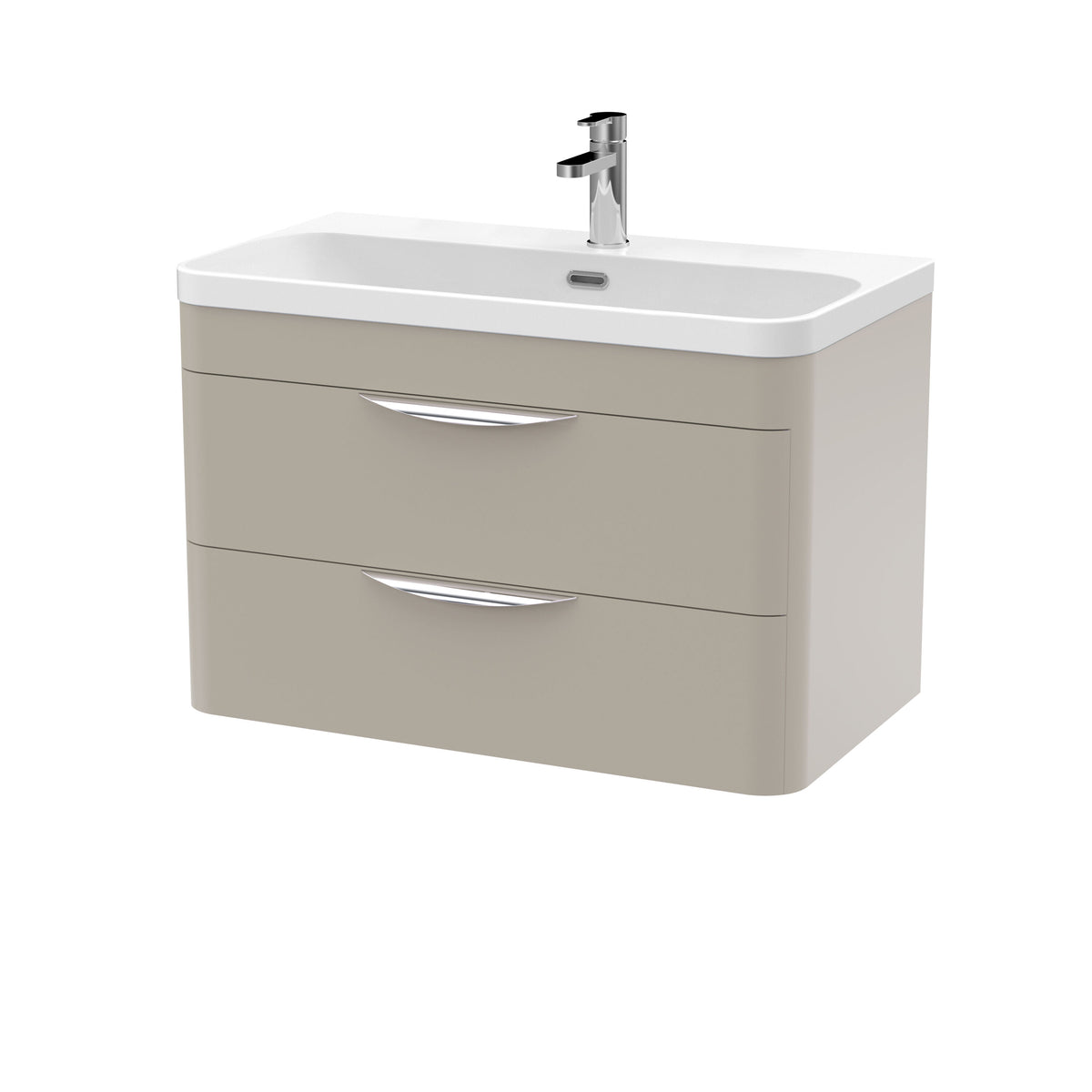 Nuie Parade Wall Hung 2 Drawer Unit 600/800mm. Various Colors