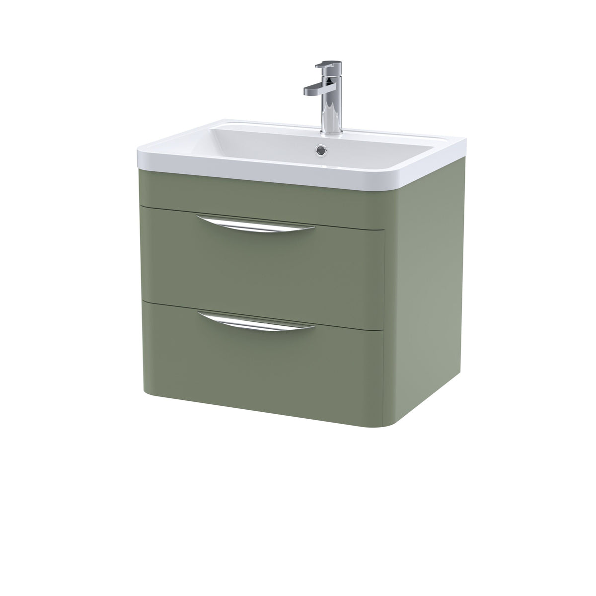 Nuie Parade Wall Hung 2 Drawer Unit 600/800mm. Various Colors