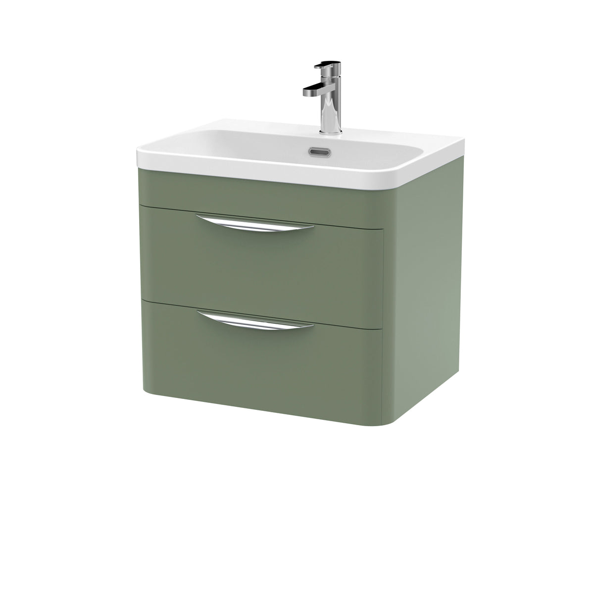 Nuie Parade Wall Hung 2 Drawer Unit 600/800mm. Various Colors