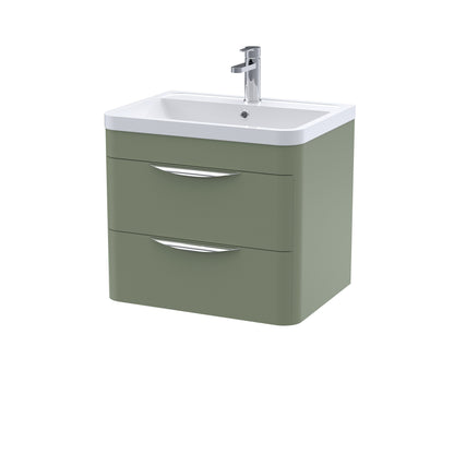 Nuie Parade Wall Hung 2 Drawer Unit 600/800mm. Various Colors