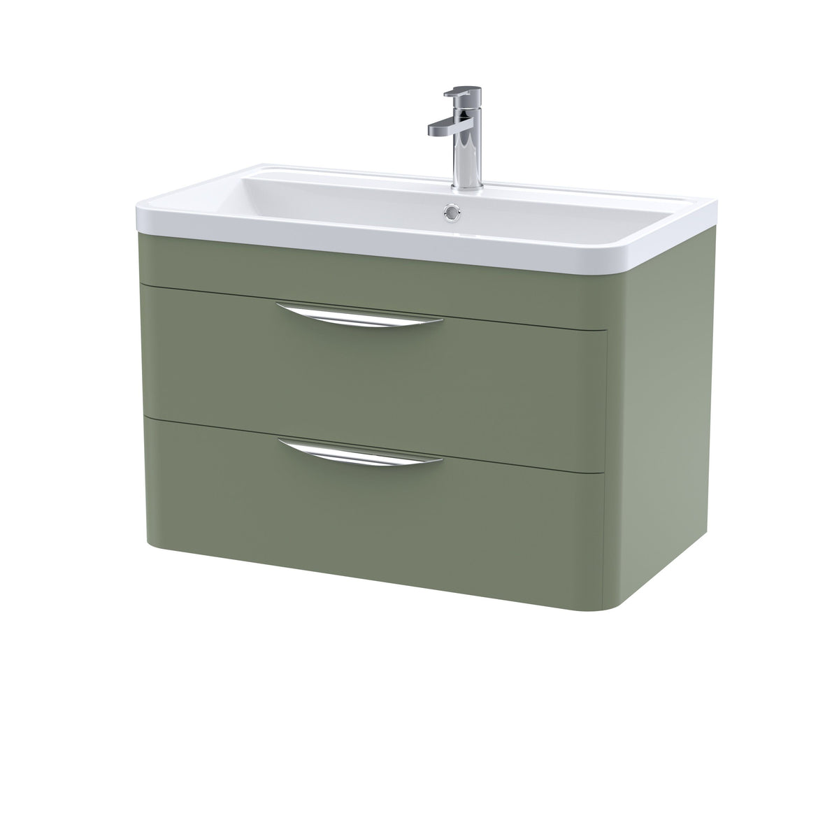 Nuie Parade Wall Hung 2 Drawer Unit 600/800mm. Various Colors