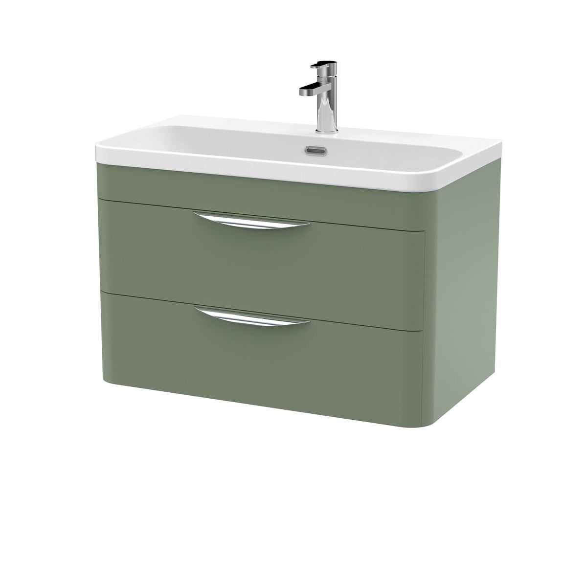 Nuie Parade Wall Hung 2 Drawer Unit 600/800mm. Various Colors