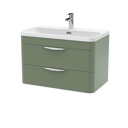 Nuie Parade Wall Hung 2 Drawer Unit 600/800mm. Various Colors