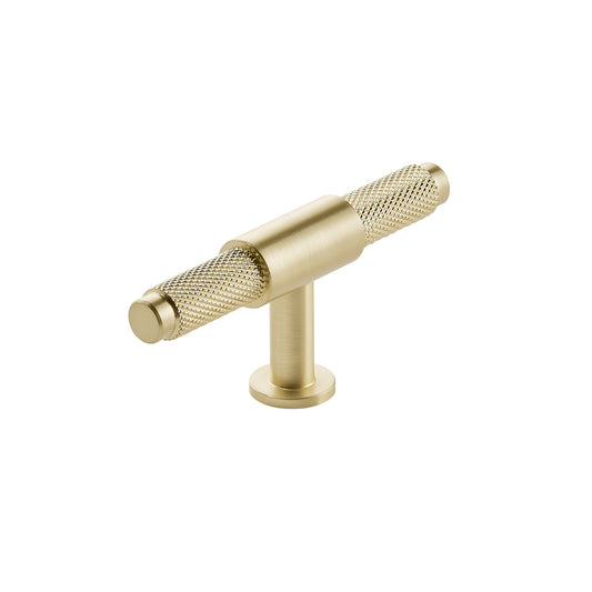 Scudo Knurled Handles Brushed Brass