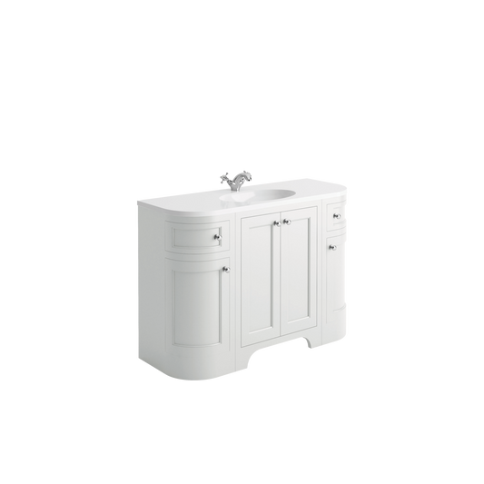 Scudo Harrogate Brunswick 1200 Curved Floor Cabinet & Basin