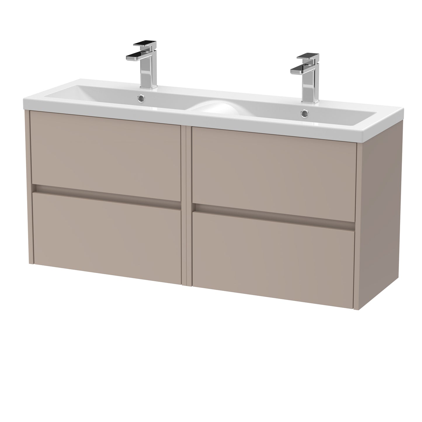 Nuie Havana 1200mm 4 Drawer Wall Hung Basin Cabinet
