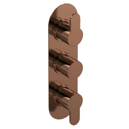 Nuie Arvan Brushed Bronze Round Showers