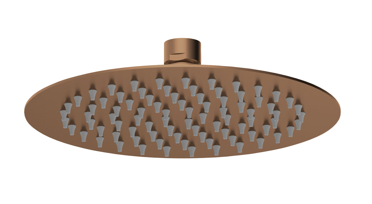Nuie Arvan Brushed Bronze Round Showers