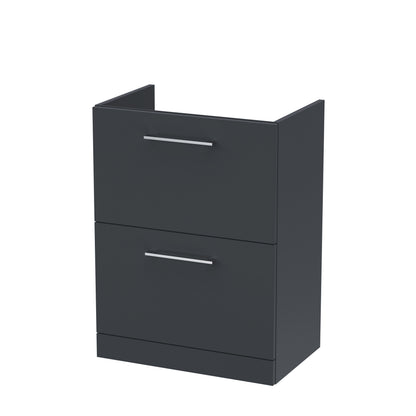 Nuie Arno 600mm Floor Standing 2 Drawer Cabinet Only