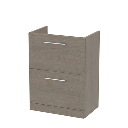 Nuie Arno 600mm Floor Standing 2 Drawer Cabinet Only