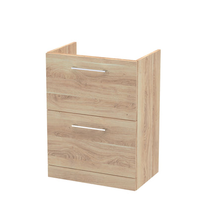 Nuie Arno 600mm Floor Standing 2 Drawer Cabinet Only