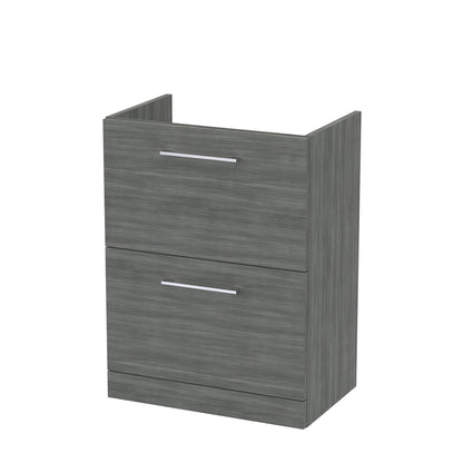 Nuie Arno 600mm Floor Standing 2 Drawer Cabinet Only