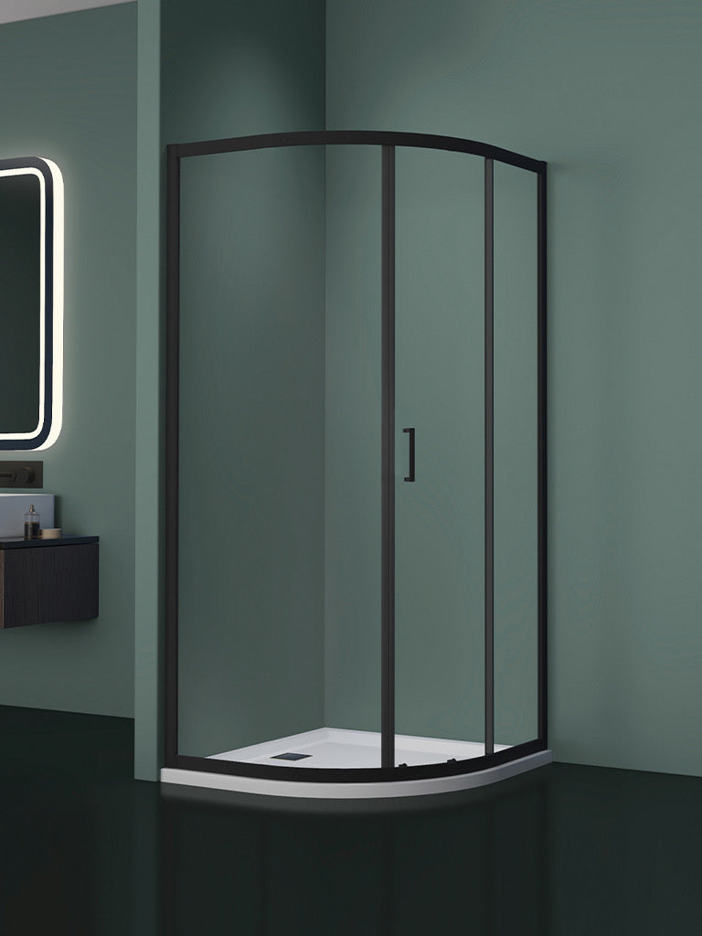 Giavani Intro 6mm Single Door Quadrant Black