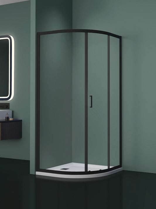 Giavani Intro 6mm Single Door Quadrant Black
