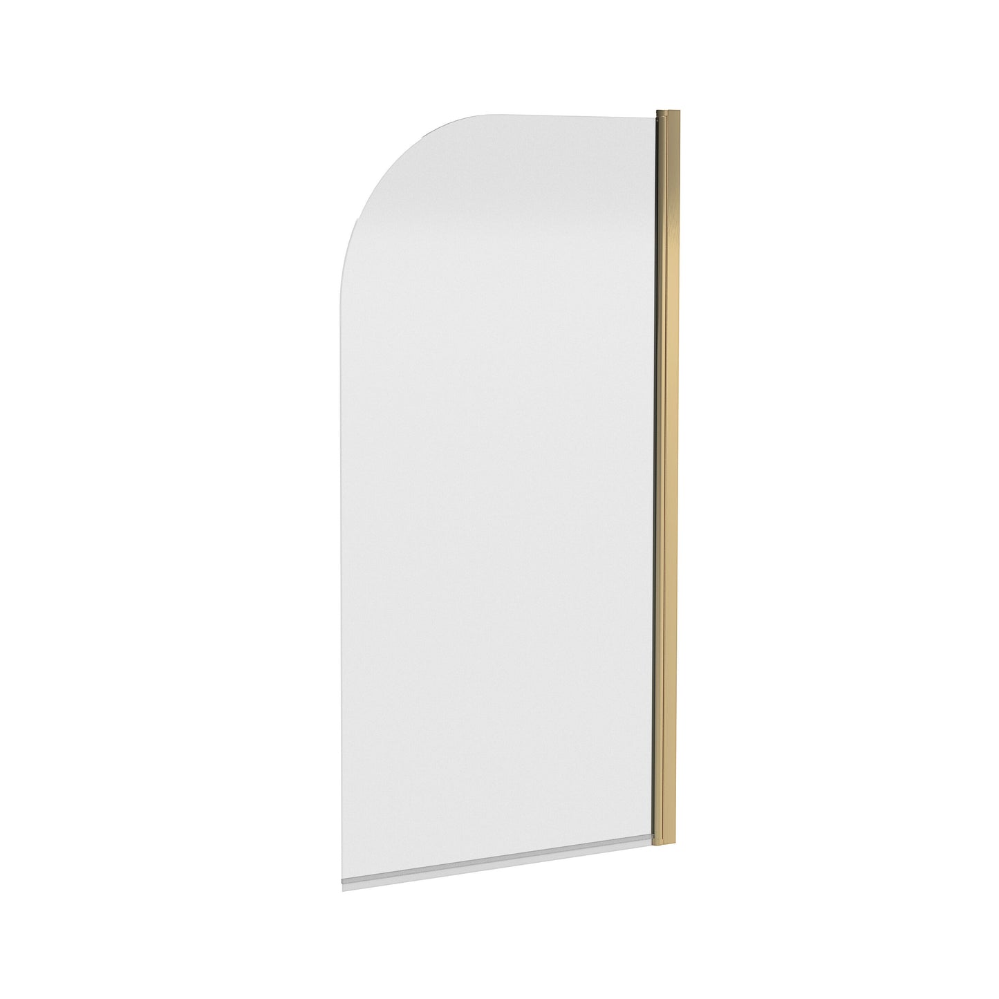 Nuie Brushed Brass Bath screens 6mm